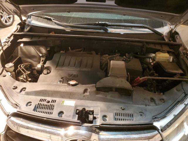 5TDKKRFH3FS106405 - 2015 TOYOTA HIGHLANDER XLE SILVER photo 12