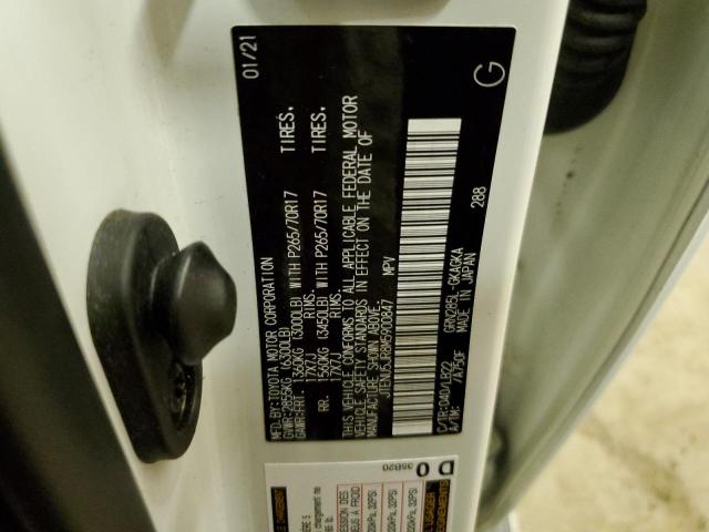 JTENU5JR8M5900847 - 2021 TOYOTA 4RUNNER SR5/SR5 PREMIUM 白色 照片 12