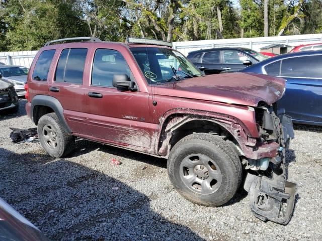 1J4GL58K53W671457 - 2003 JEEP LIBERTY LIMITED BURGUNDY photo 4