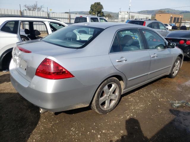 1HGCM65576A044140 - 2006 HONDA ACCORD EX SILVER photo 3