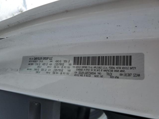 3C6URVJG8FE500544 - 2015 RAM PROMASTER 3500 HIGH თეთრი ფოტო 13