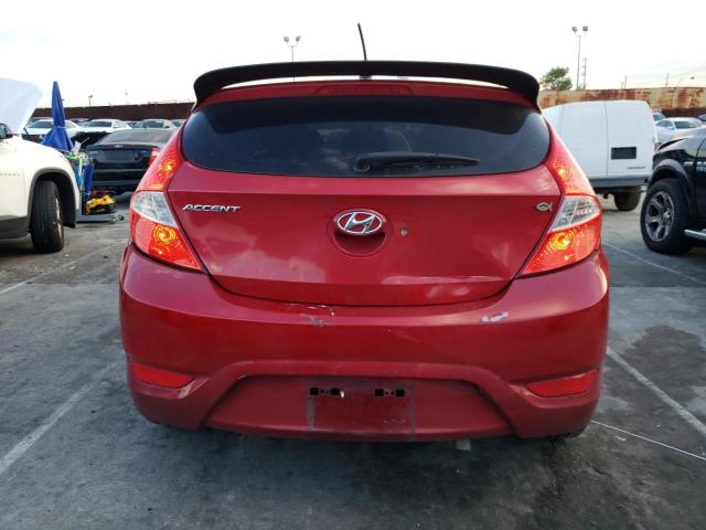 KMHCT5AEXEU141732 - 2014 HYUNDAI ACCENT GLS MAROON photo 6