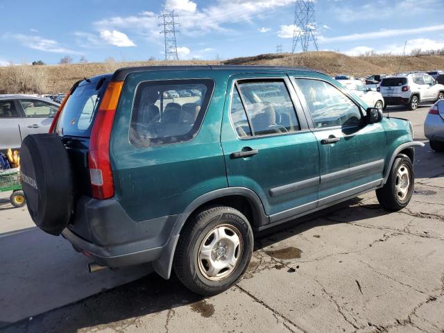 JHLRD68423C016034 - 2003 HONDA CR-V LX TEAL photo 3