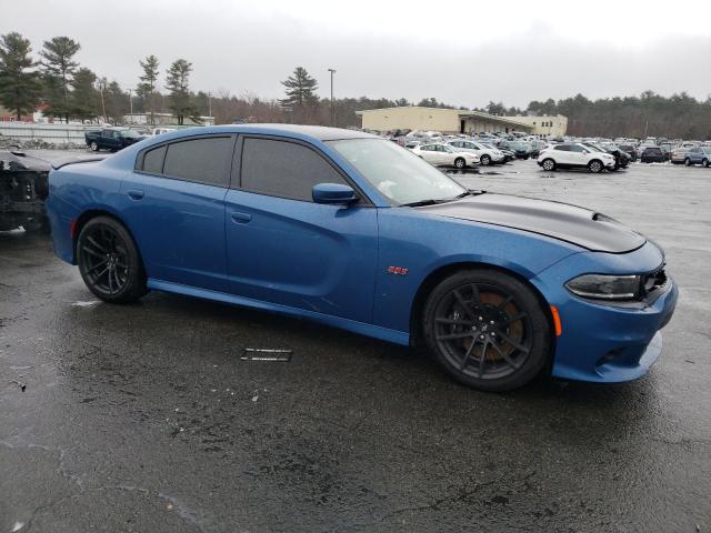 2C3CDXGJ2NH220837 - 2022 DODGE CHARGER SCAT PACK BLUE photo 4