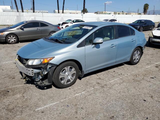 JHMFB4F27CS006857 - 2012 HONDA CIVIC HYBRID SILVER photo 1