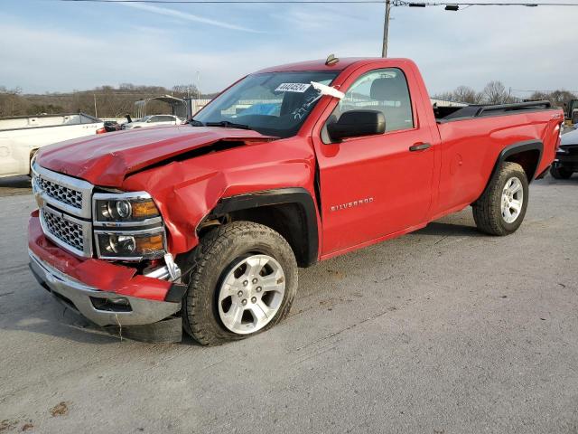 1GCNKREC0EZ273580 - 2014 CHEVROLET SILVERADO K1500 LT RED photo 1