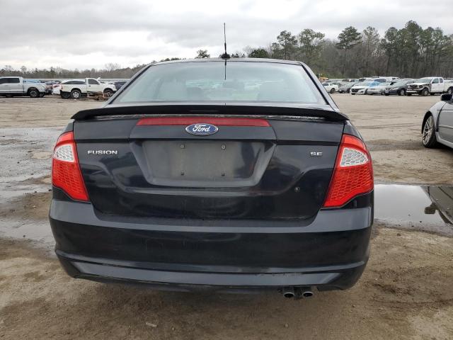 3FAHP0HAXCR427644 - 2012 FORD FUSION SE BLACK photo 6