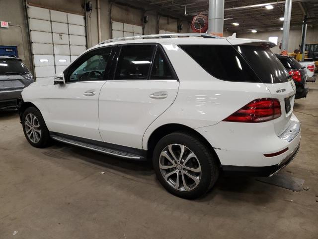 4JGDA5HB4GA762619 - 2016 MERCEDES-BENZ GLE 350 4MATIC WHITE photo 2