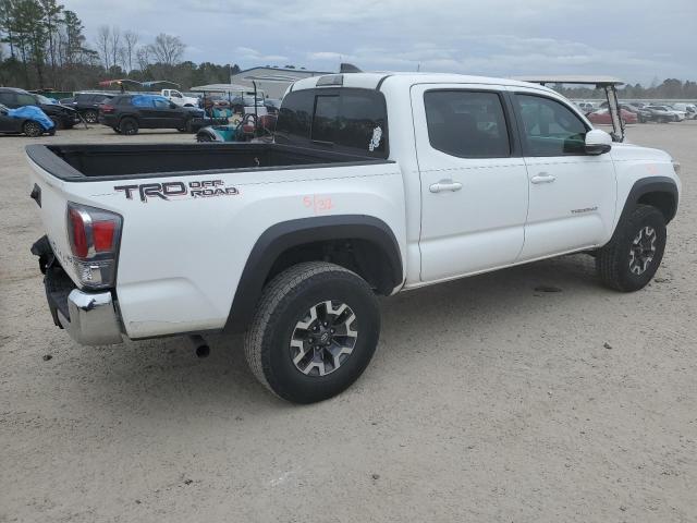 3TMAZ5CN0LM129842 - 2020 TOYOTA TACOMA DOUBLE CAB WHITE photo 3