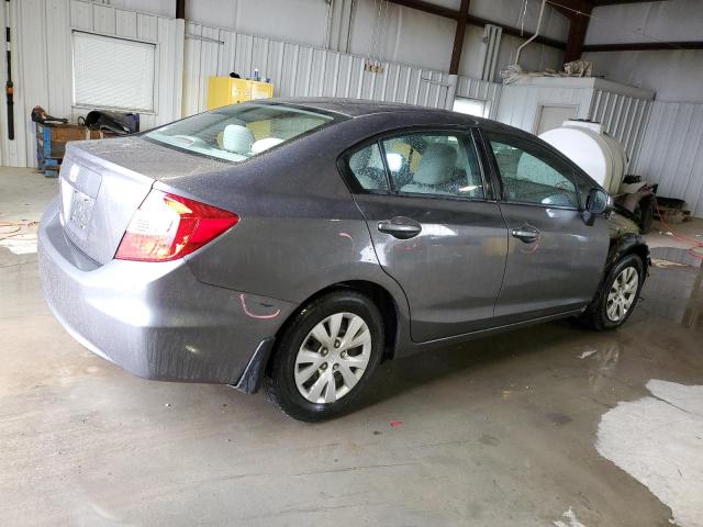 2HGFB2F58CH579856 - 2012 HONDA CIVIC LX GRAY photo 3