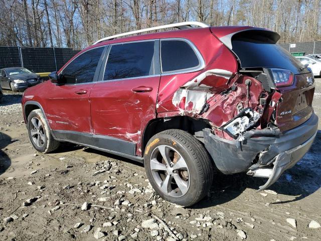 1C4PJMDXXKD336289 - 2019 JEEP CHEROKEE LIMITED BURGUNDY photo 2