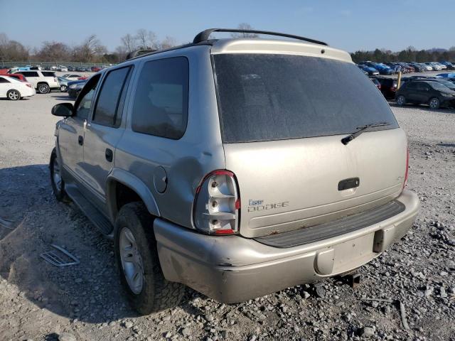 1B4HS28Z81F514752 - 2001 DODGE DURANGO SILVER photo 2