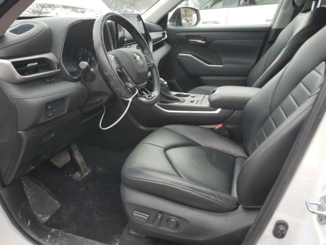 5TDGZRBH9MS091297 - 2021 TOYOTA HIGHLANDER XLE WHITE photo 7