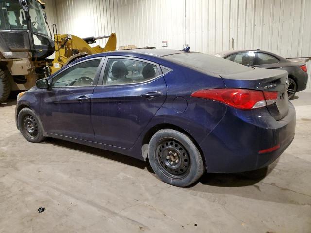 5NPDH4AE2DH325754 - 2013 HYUNDAI ELANTRA GLS BLUE photo 2