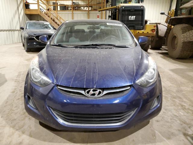 5NPDH4AE2DH325754 - 2013 HYUNDAI ELANTRA GLS BLUE photo 5