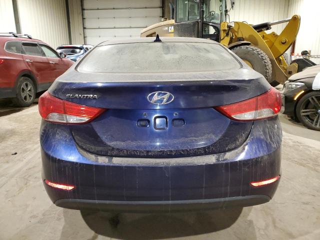 5NPDH4AE2DH325754 - 2013 HYUNDAI ELANTRA GLS BLUE photo 6