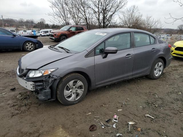 19XFB2F50FE238711 - 2015 HONDA CIVIC LX GRAY photo 1