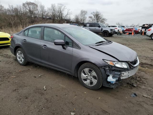 19XFB2F50FE238711 - 2015 HONDA CIVIC LX GRAY photo 4