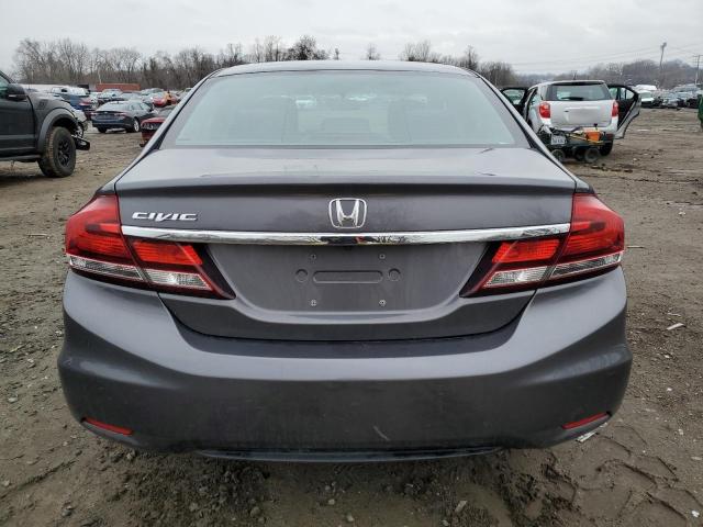 19XFB2F50FE238711 - 2015 HONDA CIVIC LX GRAY photo 6