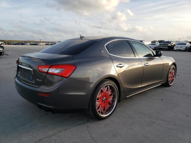 ZAM57RTA6F1160036 - 2015 MASERATI GHIBLI S GRAY photo 3