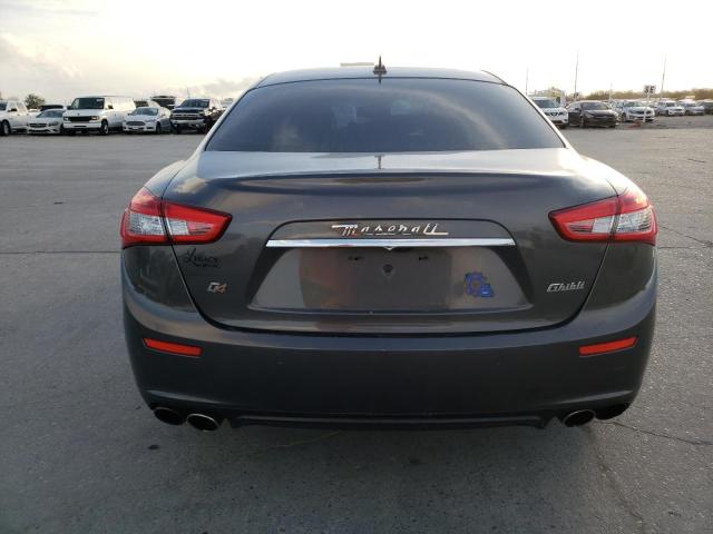 ZAM57RTA6F1160036 - 2015 MASERATI GHIBLI S GRAY photo 6