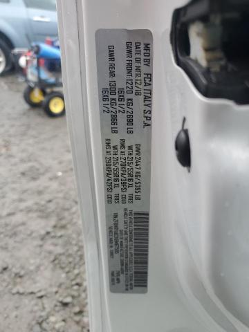 ZFBHRFAB2K6M67595 - 2019 RAM PROMASTER WHITE photo 12