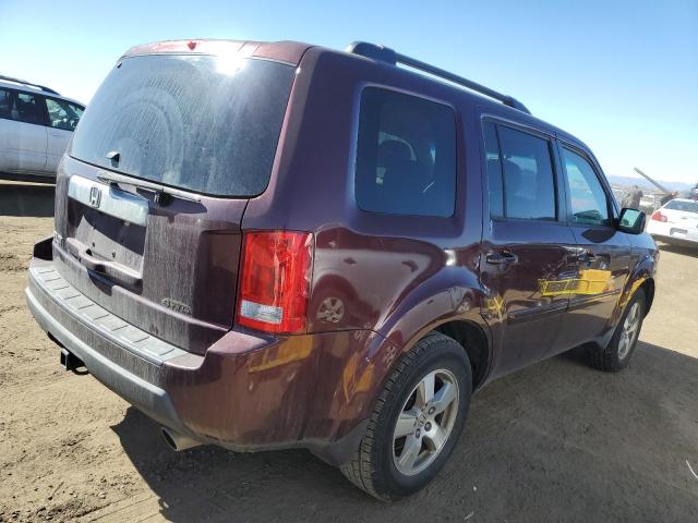 5FNYF48429B010558 - 2009 HONDA PILOT EX BURGUNDY photo 3