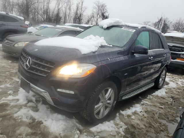 4JGDA5HB1CA072658 - 2012 MERCEDES-BENZ ML 350 4MATIC BLUE photo 1