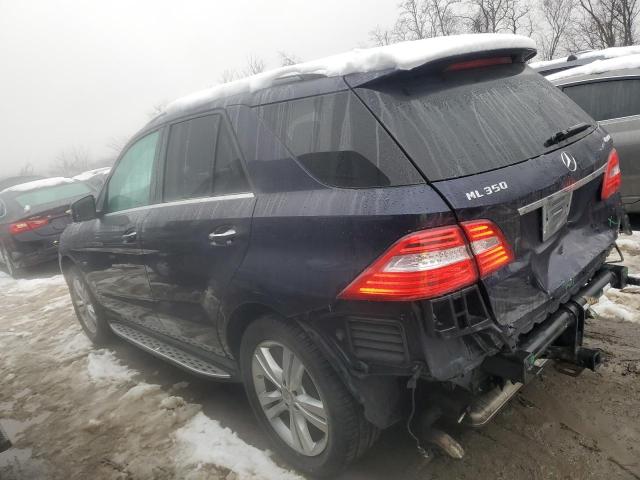 4JGDA5HB1CA072658 - 2012 MERCEDES-BENZ ML 350 4MATIC BLUE photo 2