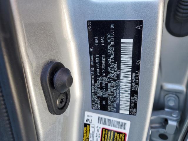 5TDGZRAH0NS551899 - 2022 TOYOTA HIGHLANDER XLE SILVER photo 14