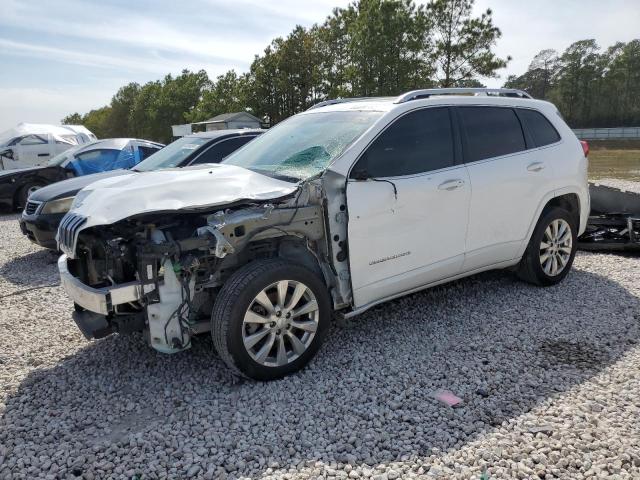 1C4PJLJX6JD520139 - 2018 JEEP CHEROKEE OVERLAND WHITE photo 1