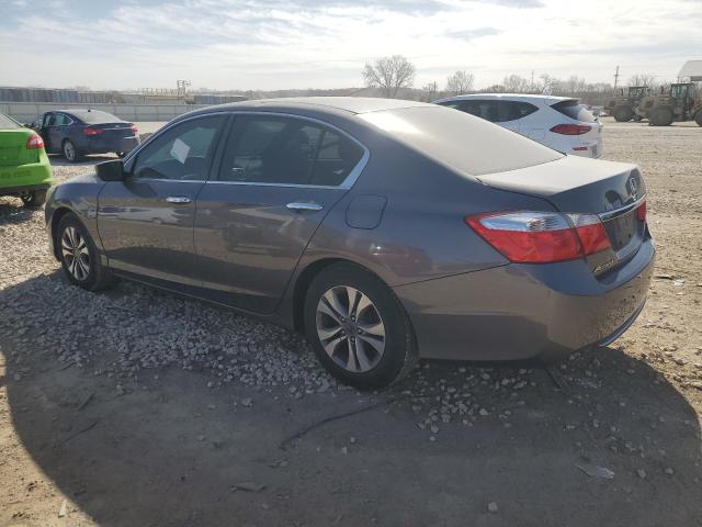 1HGCR2F35EA230135 - 2014 HONDA ACCORD LX GRAY photo 2