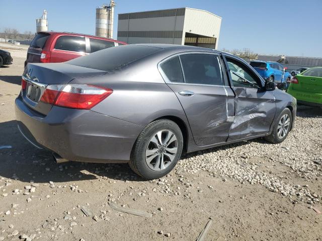 1HGCR2F35EA230135 - 2014 HONDA ACCORD LX GRAY photo 3