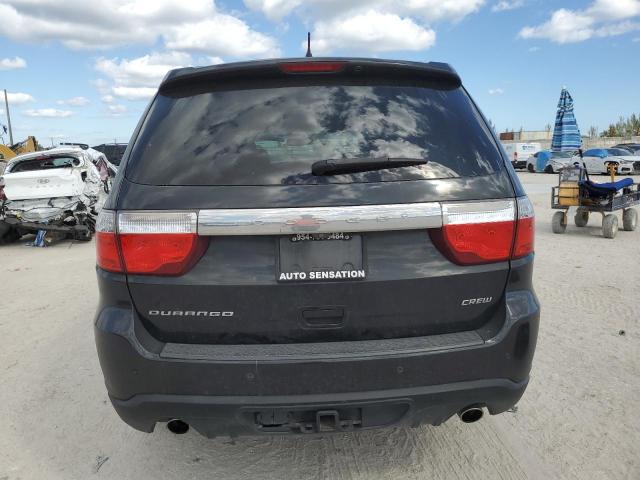 1C4SDHDT5CC253480 - 2012 DODGE DURANGO CREW BLACK photo 6