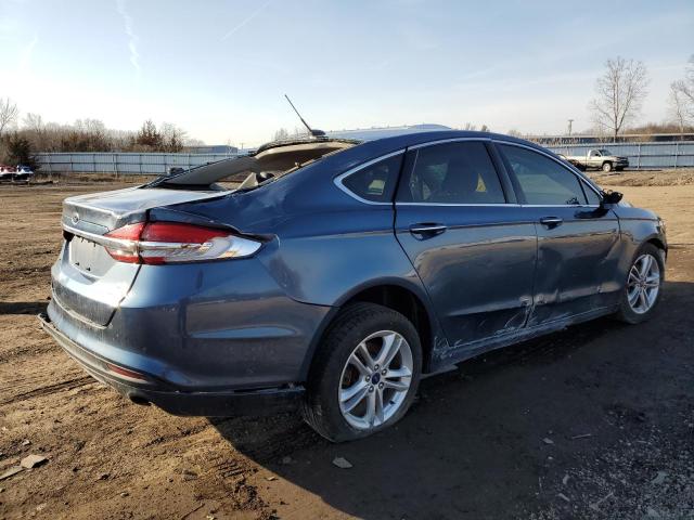 3FA6P0HD9JR160592 - 2018 FORD FUSION SE GRAY photo 3