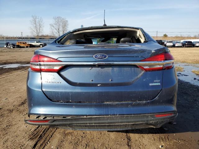 3FA6P0HD9JR160592 - 2018 FORD FUSION SE GRAY photo 6