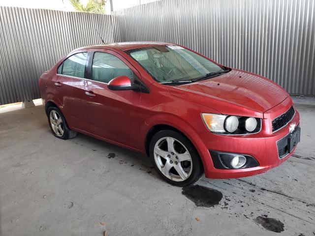 1G1JE5SB7E4210444 - 2014 CHEVROLET SONIC LTZ RED photo 4