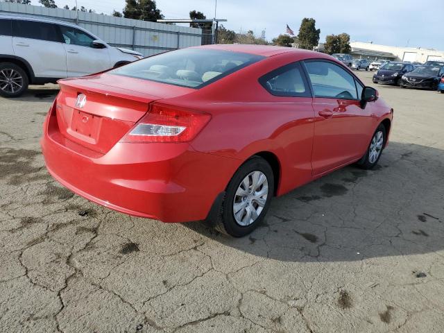 2HGFG3B59CH559967 - 2012 HONDA CIVIC LX RED photo 3