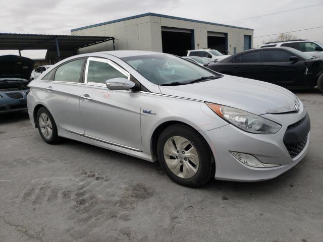 KMHEC4A48FA137160 - 2015 HYUNDAI SONATA HYBRID SILVER photo 4