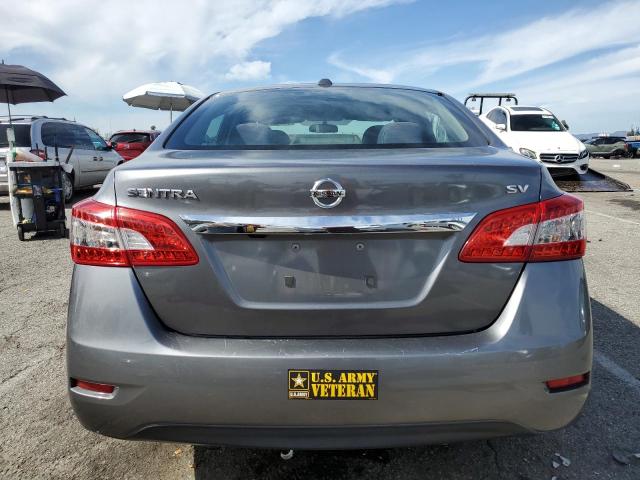 3N1AB7AP2FL664981 - 2015 NISSAN SENTRA S GRAY photo 6