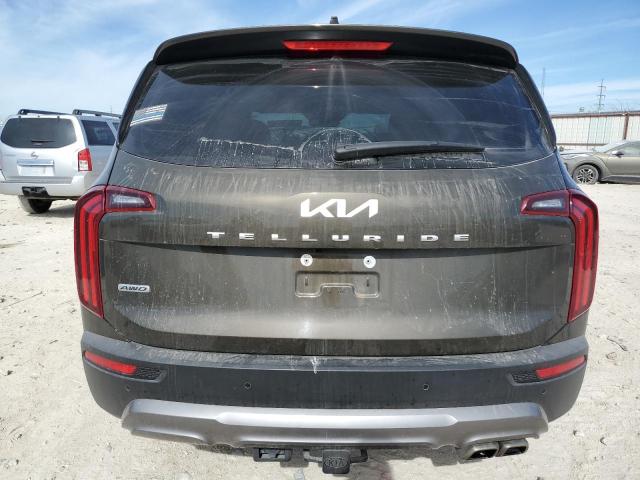 5XYP5DHC5NG313584 - 2022 KIA TELLURIDE SX BROWN photo 6