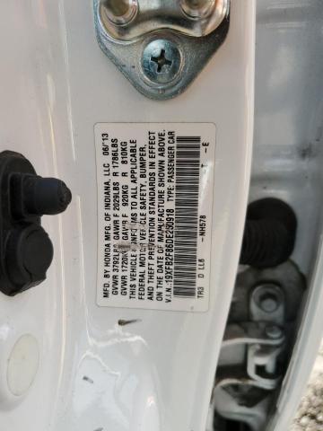 19XFB2F86DE250918 - 2013 HONDA CIVIC EX Ağ foto 12