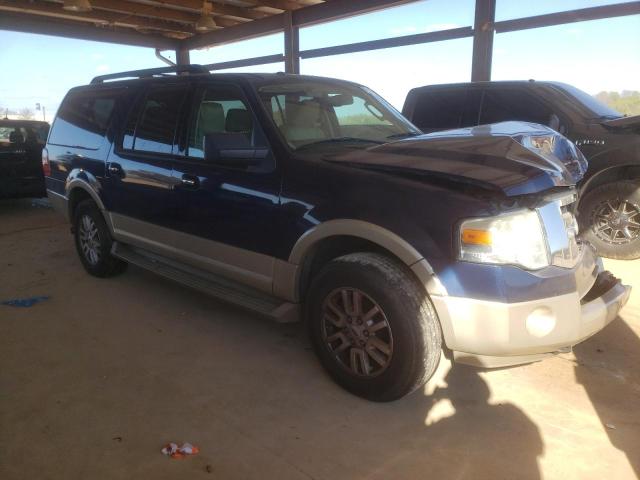 1FMFK18519EB10609 - 2009 FORD EXPEDITION EL EDDIE BAUER BLUE photo 4