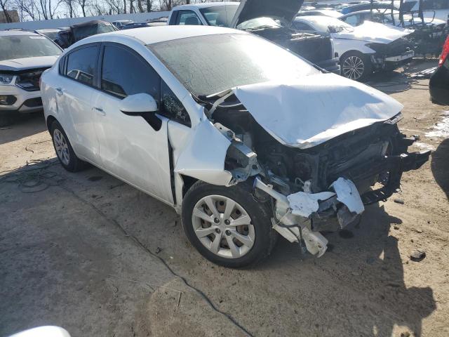 KNADM4A38E6410603 - 2014 KIA RIO LX WHITE photo 4