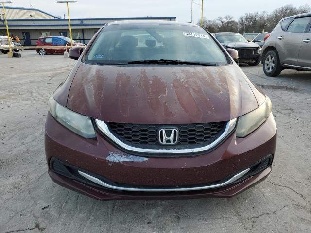 19XFB2F50DE061204 - 2013 HONDA CIVIC LX RED photo 5