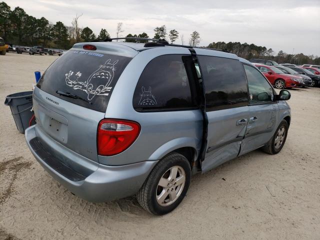 1D4GP45R05B402835 - 2005 DODGE CARAVAN SXT TURQUOISE photo 3