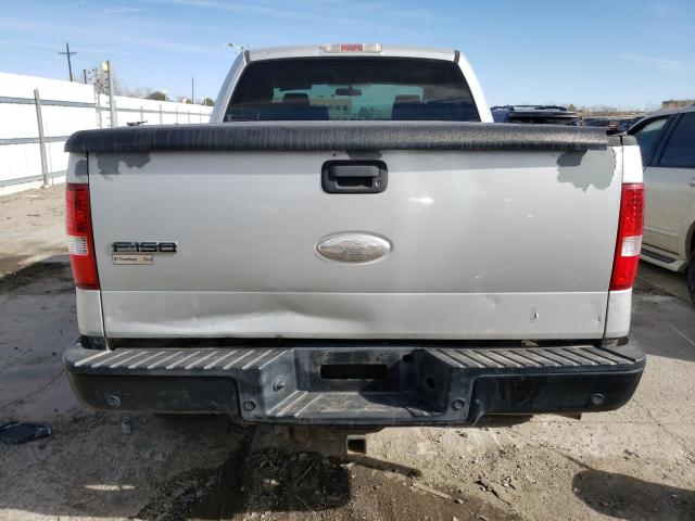 1FTPW14V16KD91634 - 2006 FORD F150 SUPERCREW SILVER photo 6