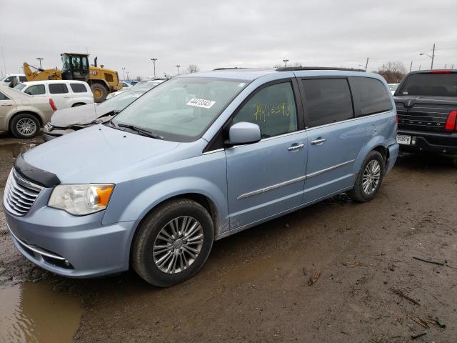 2C4RC1CG5DR730592 - 2013 CHRYSLER TOWN & COU TOURING L BLUE photo 1