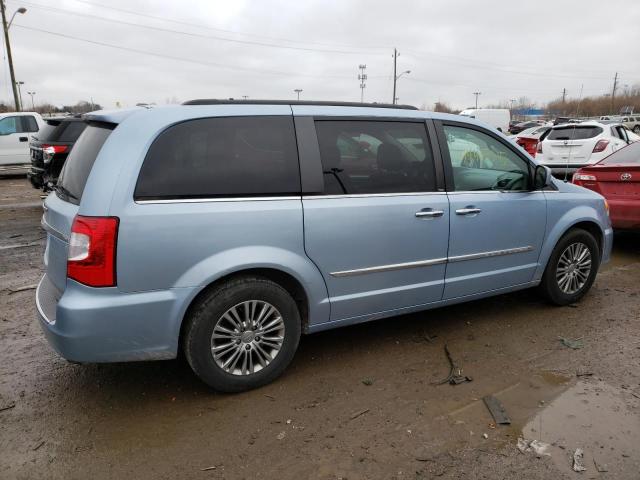 2C4RC1CG5DR730592 - 2013 CHRYSLER TOWN & COU TOURING L BLUE photo 3
