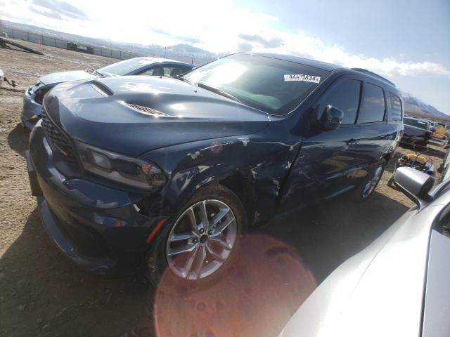 1C4RDJDG8MC664494 - 2021 DODGE DURANGO GT BLUE photo 1